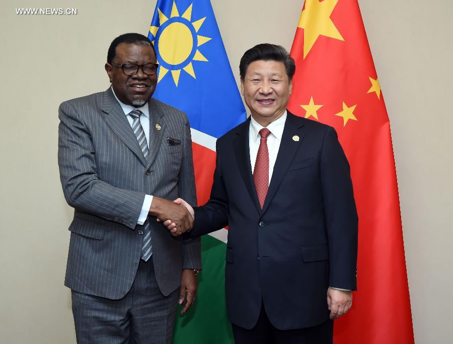شي: الصين مستعدة لتعميق التعاون مع ناميبيا في مجال البنية التحتية