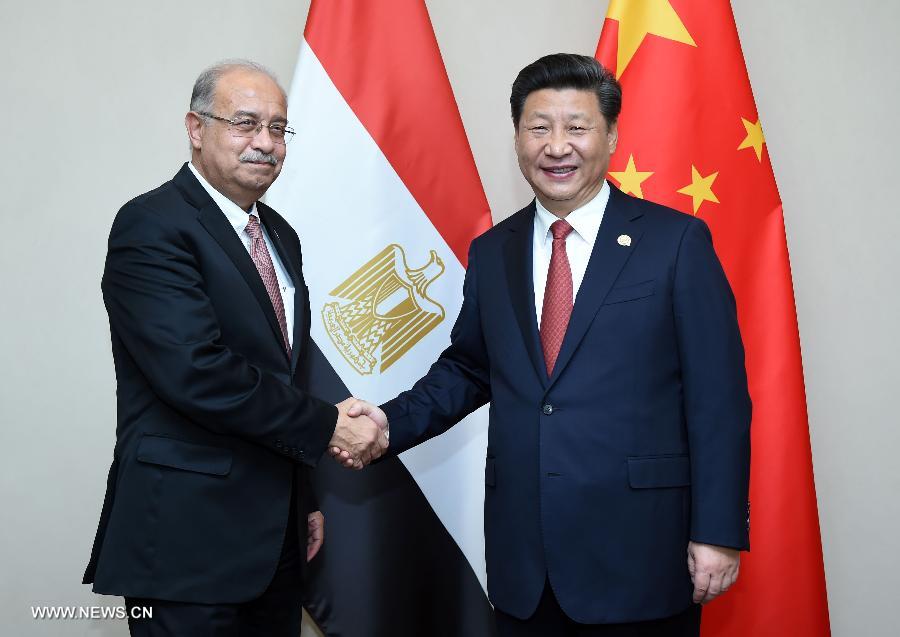 الرئيس الصيني يدعو إلى تسريع التعاون مع مصر في القدرة الإنتاجية والأمن