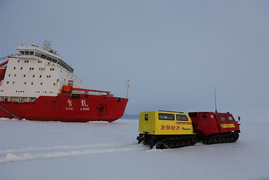 أول مركبة قطبية صينية لجميع التضاريس تنجح في التجارب في القطب الجنوبي