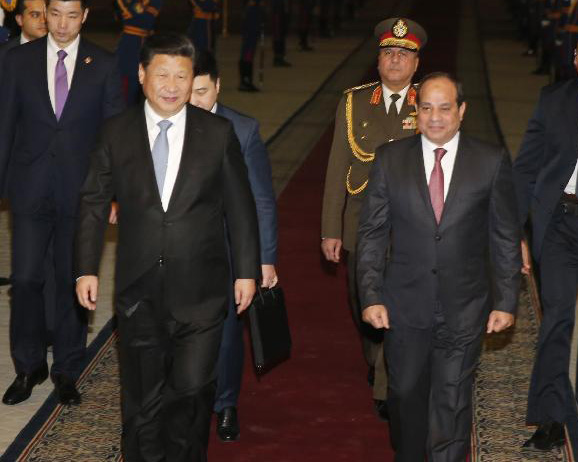الرئيس الصيني يصل إلى مصر للقيام بزيارة دولة
