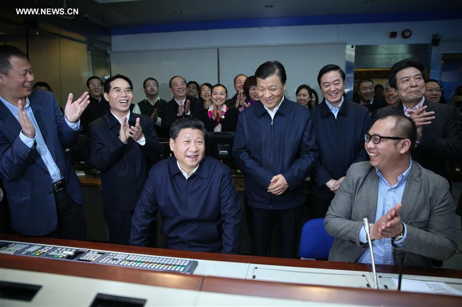 تقرير اخباري: الرئيس شي يكمل جولته فى أكبر ثلاث مؤسسات إخبارية فى الصين