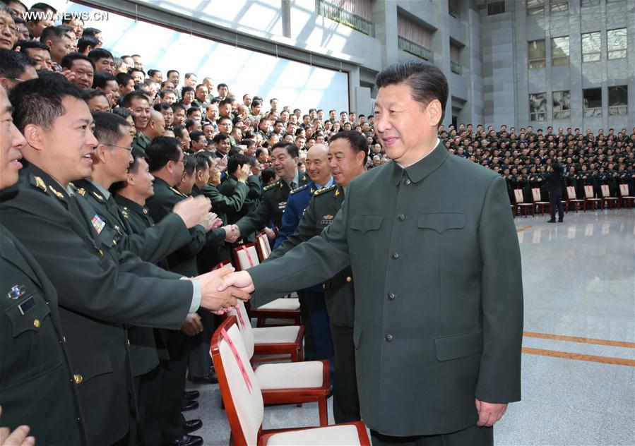 الرئيس شي يؤكد على تدريب ضباط القيادة القادرين على الحرب المشتركة