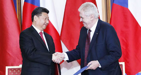الصين وجمهورية التشيك تقيمان شراكة استراتيجية