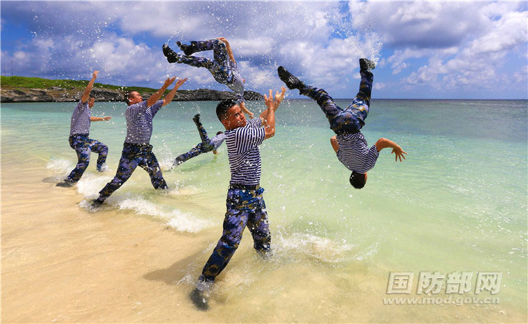 وزارة الدفاع الصينية تنشر مجموعة صور عن تدريب القوات الصينية في جزر سيشا