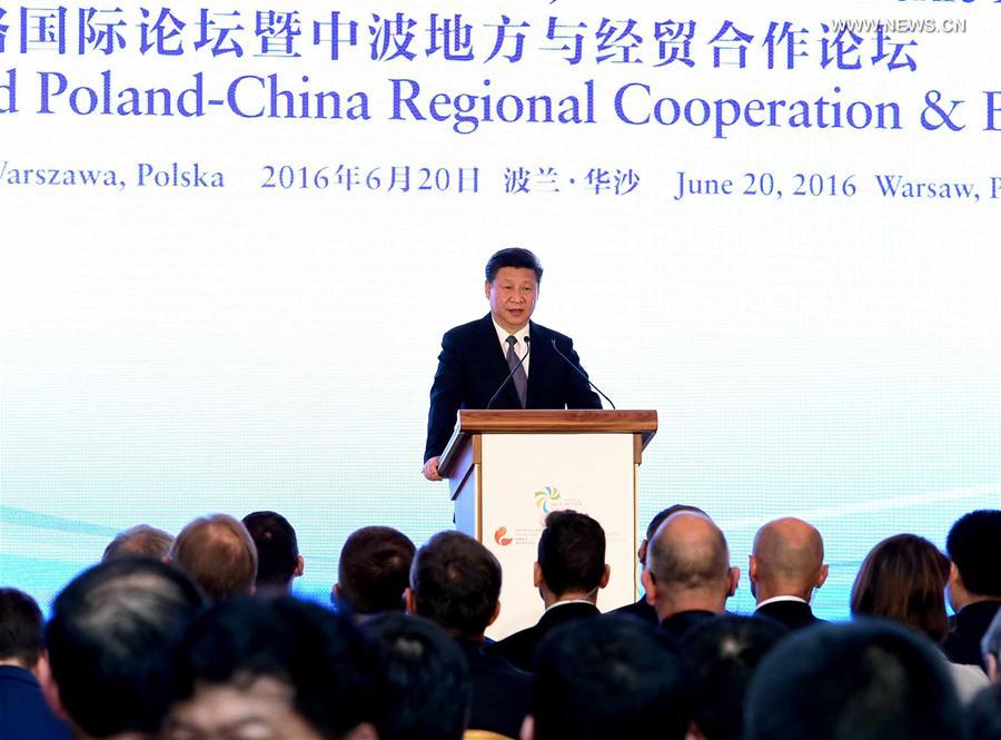 شي يحث الصين وبولندا على إقامة نموذج للتعاون في إطار الحزام والطريق