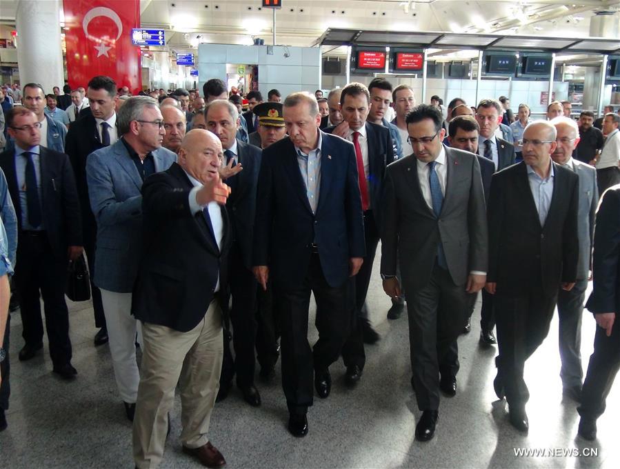 اردوغان يحمل تنظيم الدولة الاسلامية مسئولية هجمات مطار أتاتورك