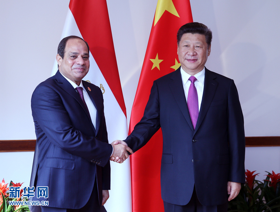 الرئيس الصيني يلتقي نظيره المصري قبيل قمة مجموعة العشرين