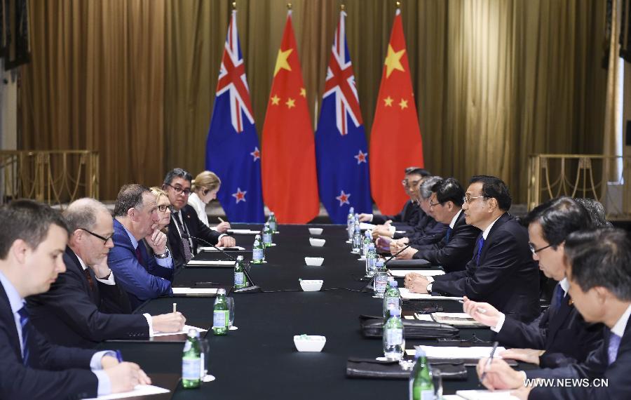الصين ونيوزيلندا تعتزمان تعزيز التعاون في مجال التجارة والشؤون القضائية