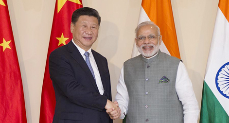 شي يحث على بذل جهود مشتركة لتعزيز الشراكة الصينية-الهندية