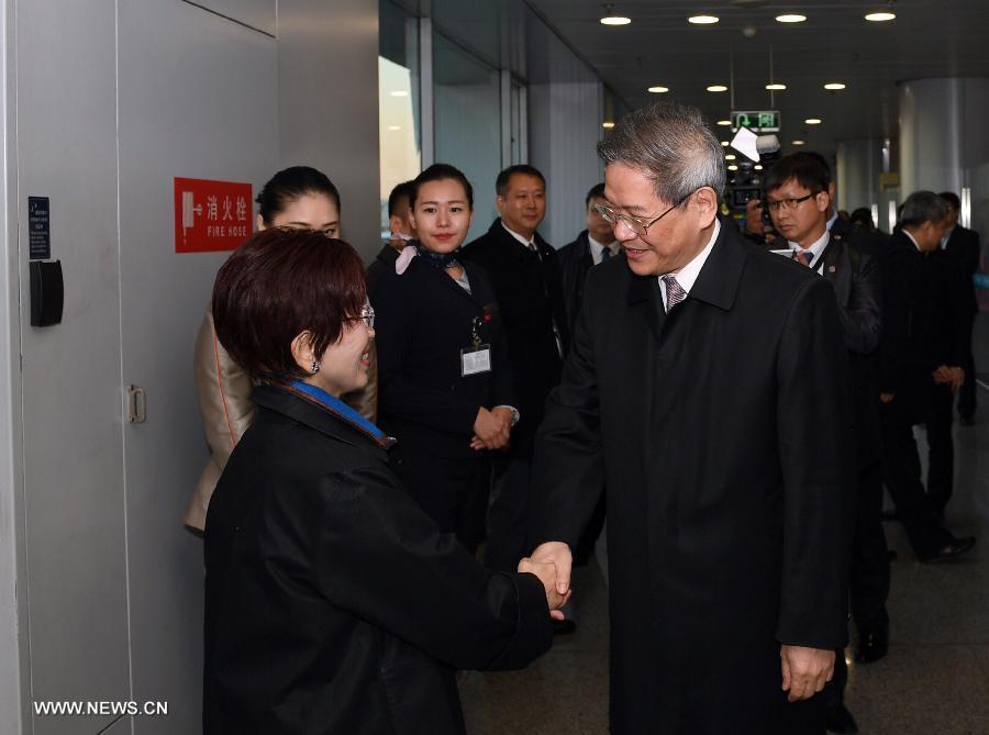 زعيمة حزب الكومينتانغ تصل إلى بكين فى زيارة