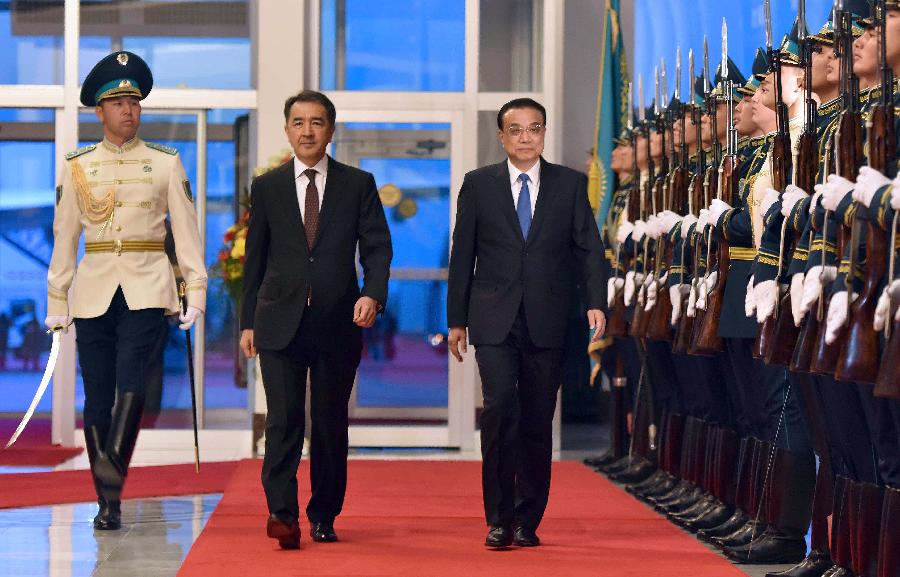 رئيس مجلس الدولة الصينى يصل إلى قازاقستان فى زيارة رسمية