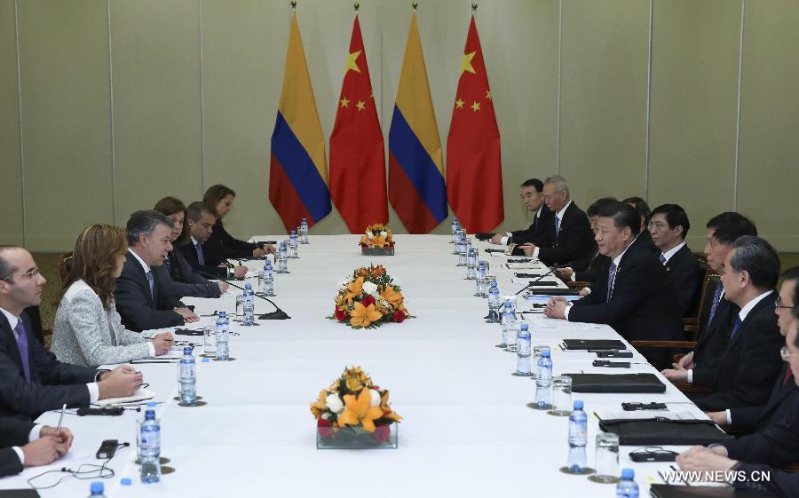 الرئيس الصيني يقول إن الصين تدعم عملية السلام في كولومبيا