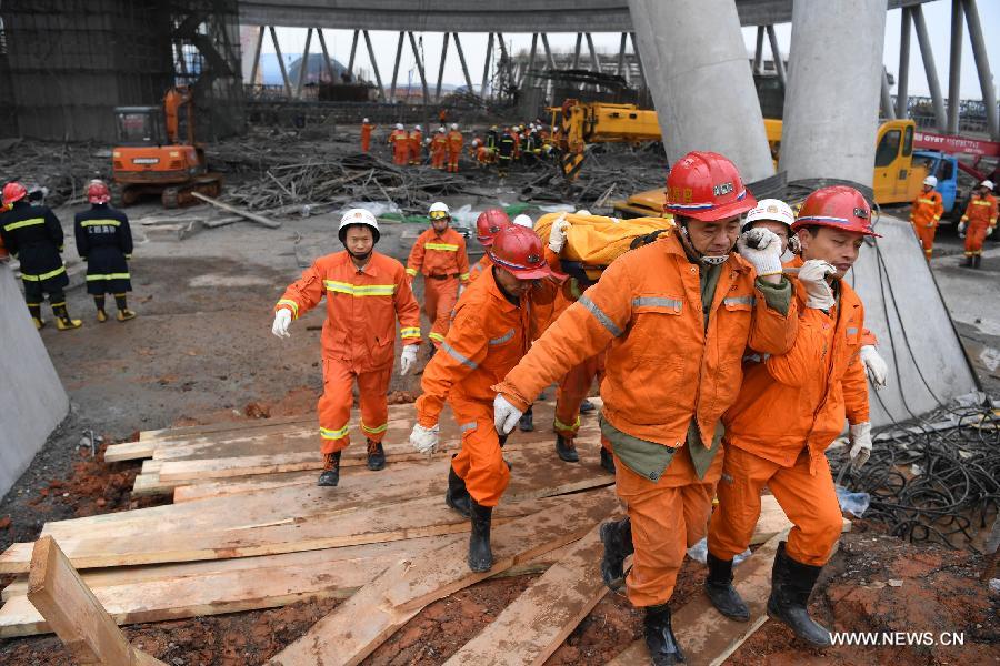 مصرع 67 شخصا في انهيار موقع تحت الإنشاء في شرق الصين