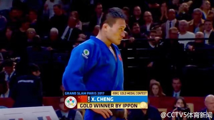 الصين تفوز بأول ميدالية ذهبية في جودو الرجال في غراند سلام