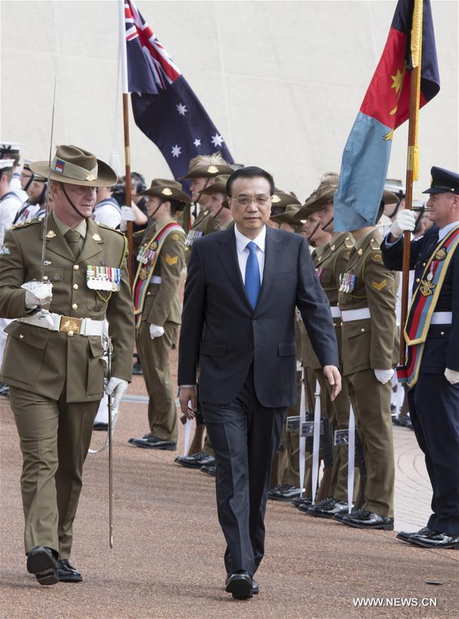 رئيس مجلس الدولة الصيني يتعهد بالتعاون مع استراليا في تعزيز العولمة الاقتصادية