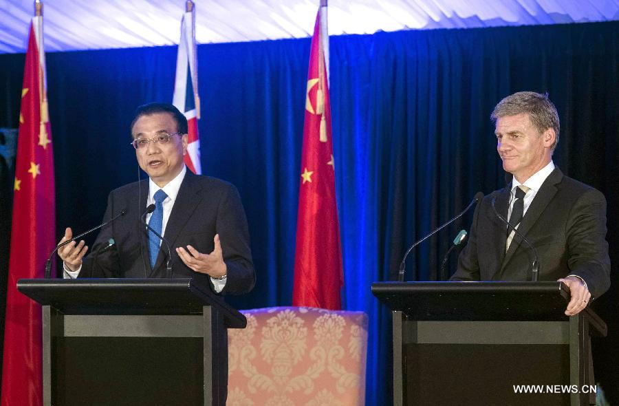 الصين ونيوزلندا تتفقان على بدء محادثات لتحديث اتفاقية التجارة الحرة في أواخر ابريل