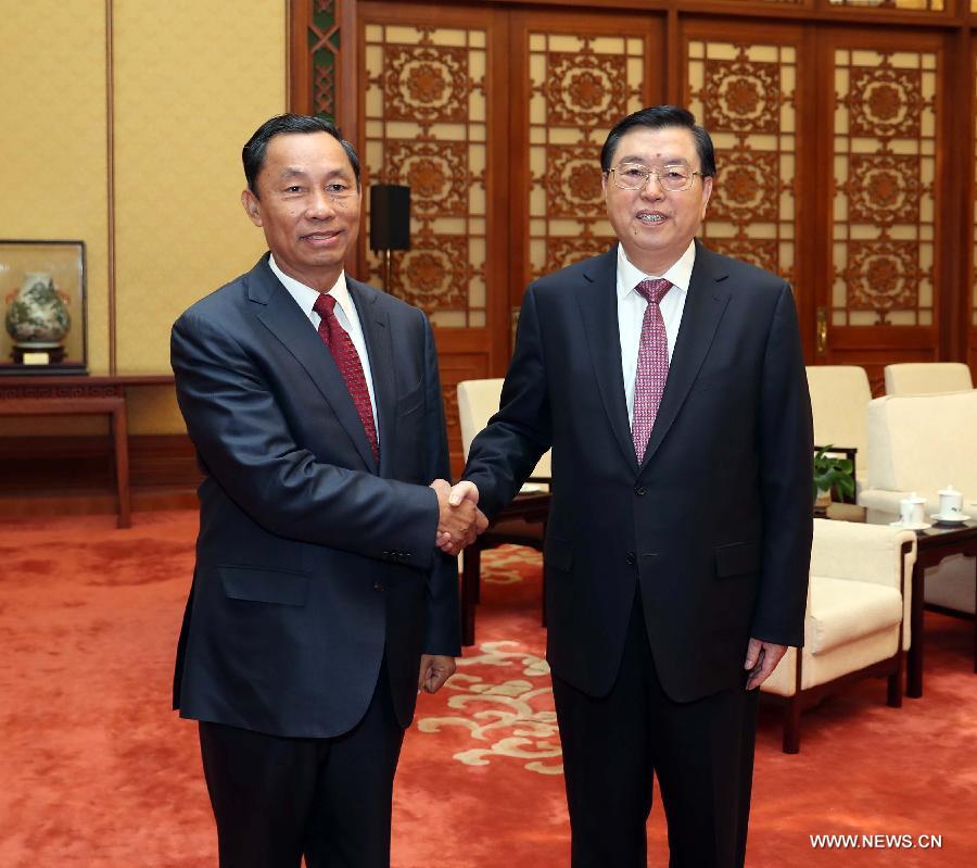 كبير المشرعين الصينيين يلتقي برئيس برلمان ميانمار السابق
