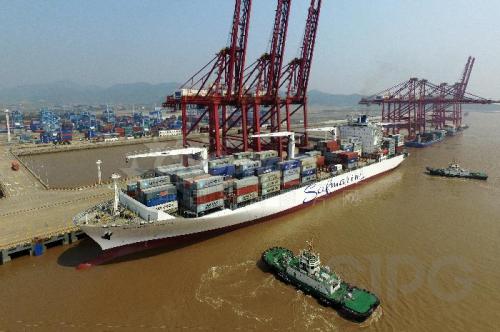 2 إبريل 2017، سفينة حاويات انطلقت من ميناء تشوشان بمدينة نينغبوه إلى ماليزيا وإيران وتركيا، وغيرها من الدول على طول "الحزام والطريق".