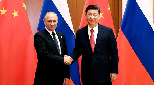 الرئيس شي: الصين وروسيا تلعبان دور"حجر الثقل" في السلام والاستقرار العالميين