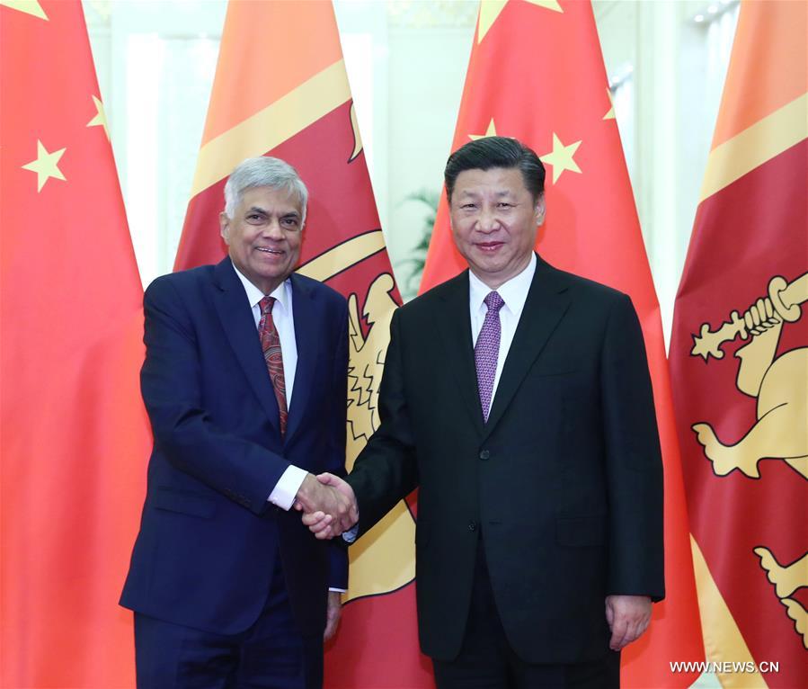 شي يدعو إلى دفع الشراكة التعاونية الاستراتيجية بين الصين وسريلانكا