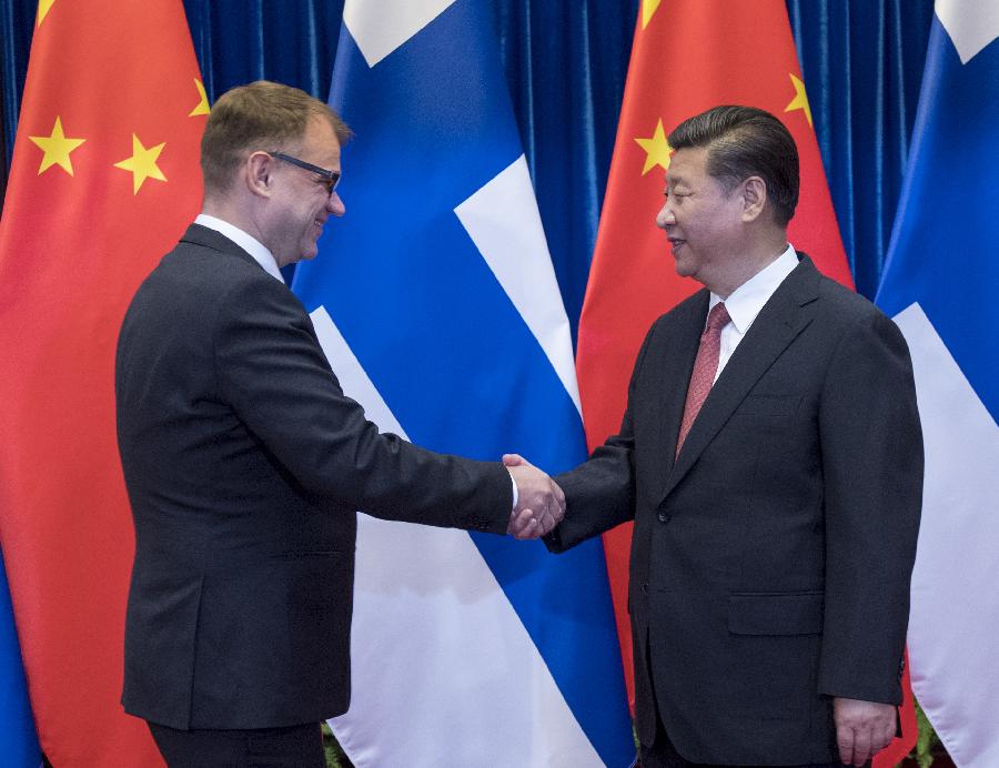 الرئيس الصيني يلتقي برئيس وزراء فنلندا لبحث تعزيز التعاون