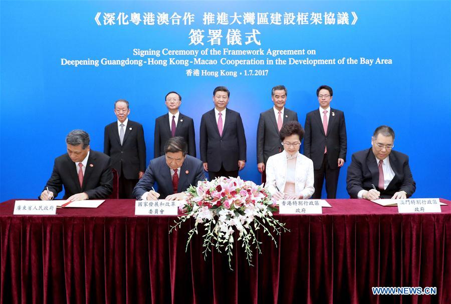 الرئيس الصيني يشهد توقيع اتفاقية تنمية منطقة الخليج الكبرى