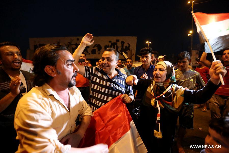 تقرير اخباري: احتفالات شعبية في بغداد باستعادة الموصل