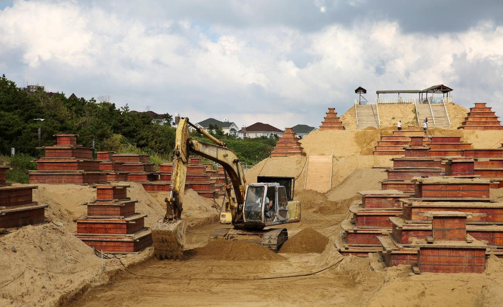 مهرجان زهوشان الصيني الدولي التاسع عشر للنحت على الرمال سيفتتح قريبا