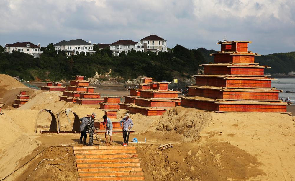 مهرجان زهوشان الصيني الدولي التاسع عشر للنحت على الرمال سيفتتح قريبا