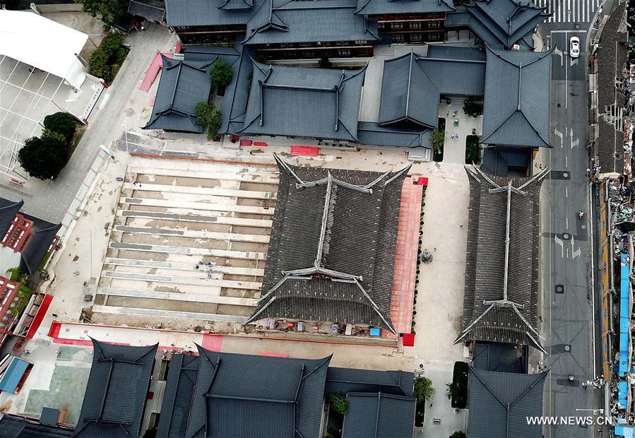 عملية نقل تاريخية لمعبد في شانغهاي