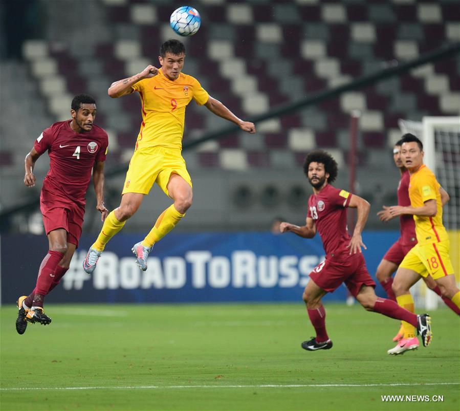 الصين تفوز على قطر 2-1 في الجولة الأخيرة من تصفيات مونديال روسيا 2018