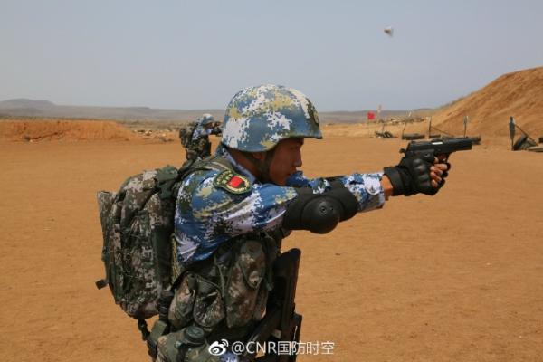 أول تدريب بالذخيرة الحية لقوات قاعدة الدعم الصينية في جيبوتي
