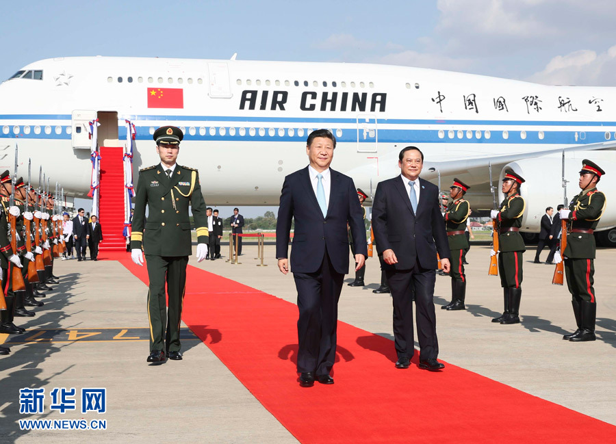 الرئيس الصيني يصل إلى لاوس في زيارة دولة