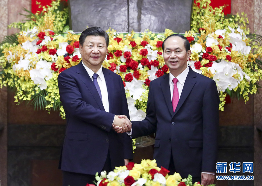 الرئيس الصيني يدعو الصين وفيتنام إلى تعزيز التواصل الإستراتيجي رفيع المستوى