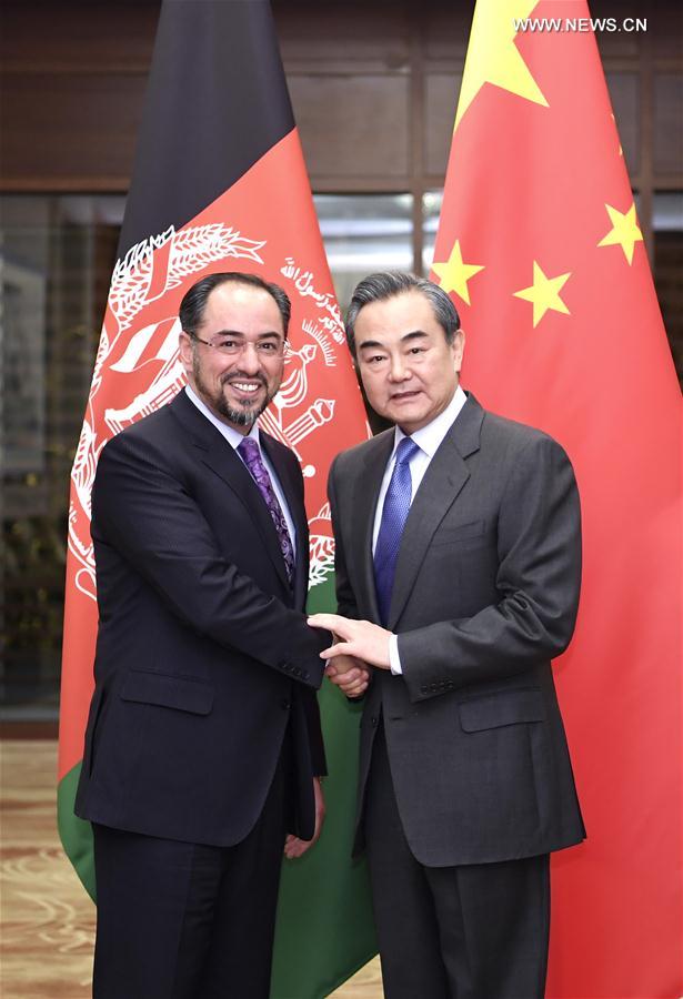 وزيرا الخارجية الصيني والأفغاني يحثان على تعاون أوثق
