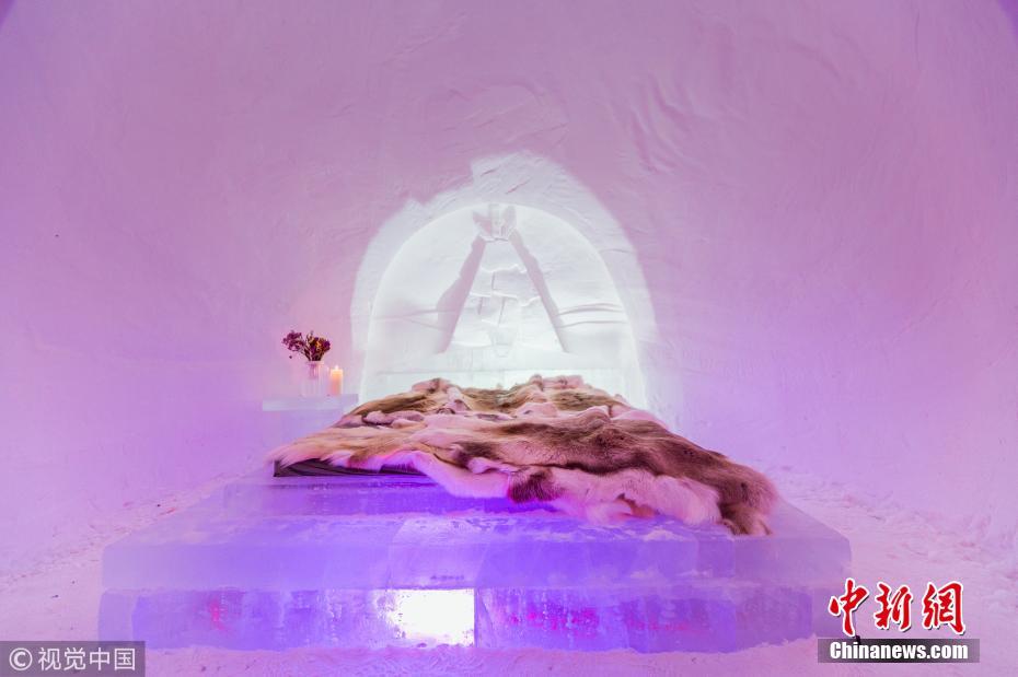 بالصور: فندق الجليد والثلوج الرومانسي في منغوليا الداخلية 
