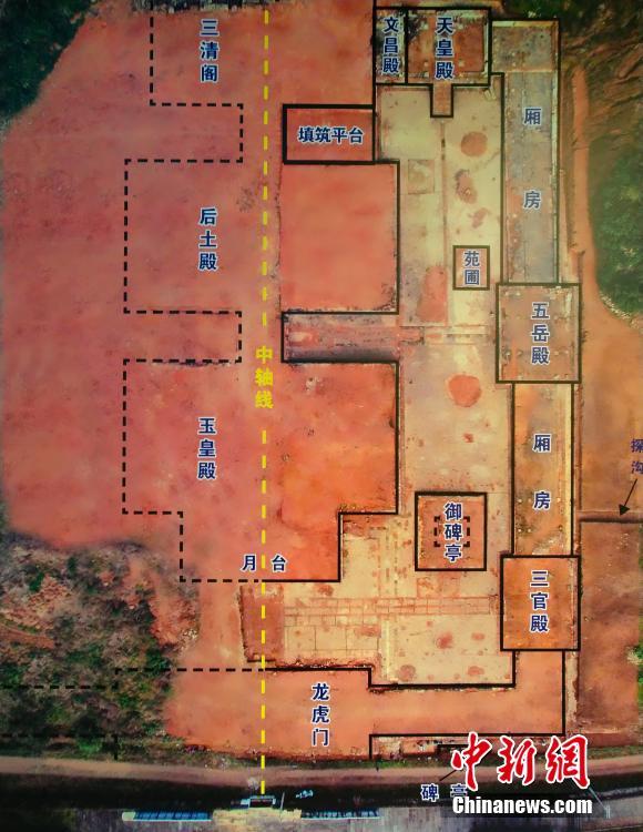 اكتشاف أطلال أكبر معبد أصلي للطاوية الصينية