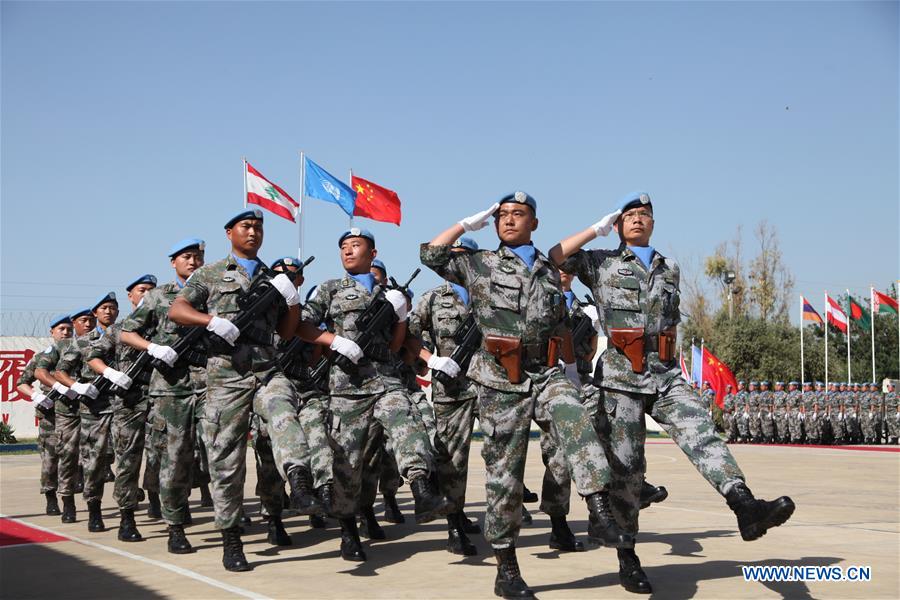قوات حفظ السلام الصينية في لبنان تحصل على ميدالية السلام الأممية