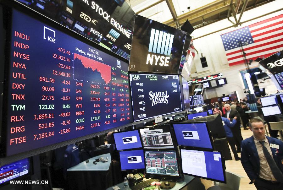 انخفاض الأسهم الأمريكية إثر مخاوف تجارية