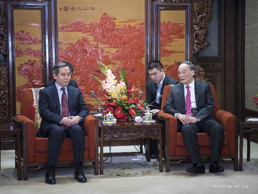 نائب الرئيس الصينى يجتمع مع وفد من الحزب الشيوعى الفيتنامى