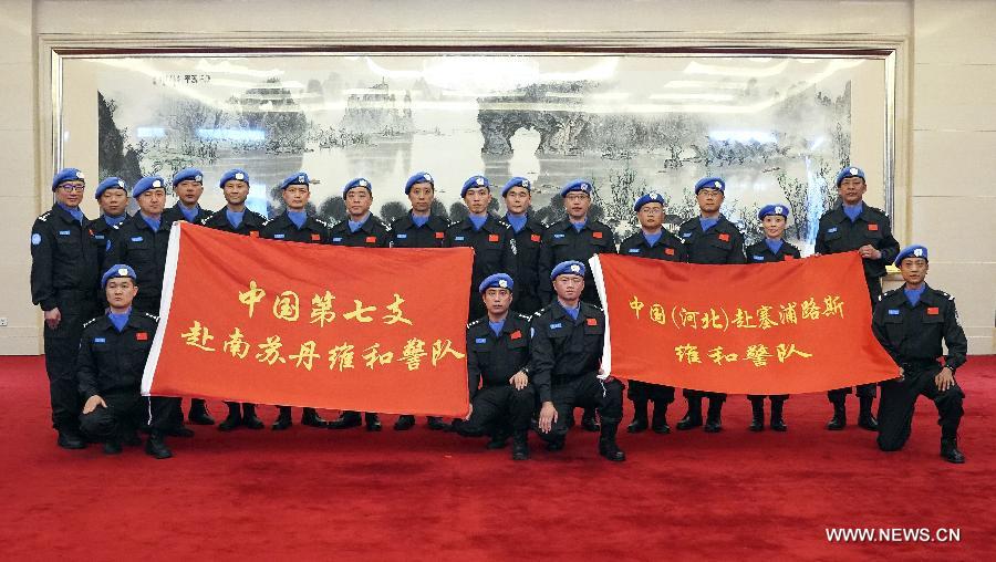 الصين ترسل فريقين من شرطة حفظ السلام إلى جنوب السودان وقبرص