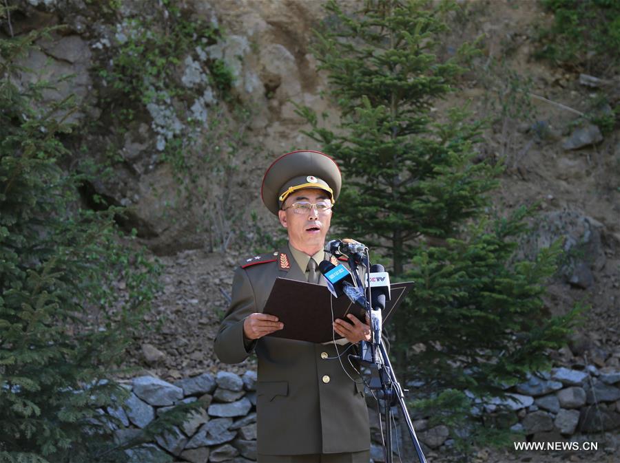 كوريا الديمقراطية تؤكد تدميرها موقع اجراء الاختبارات النووية