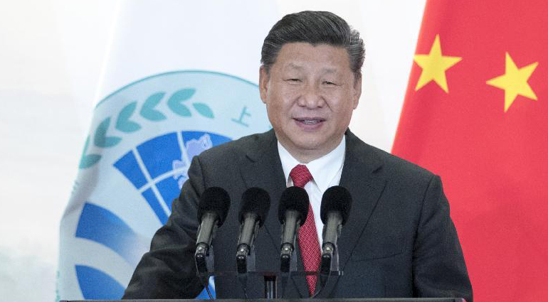 الرئيس الصيني يقيم مأدبة عشاء للترحيب بضيوف منظمة شانغهاي للتعاون