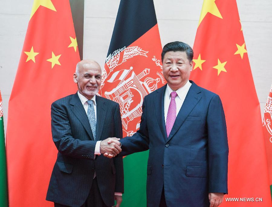 الرئيس شي يدعو إلى تعاون أوثق بين الصين وأفغانستان
