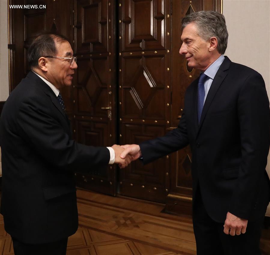 الرئيس الأرجنتيني يستقبل مسئولا صينيا حزبيا رفيع المستوى