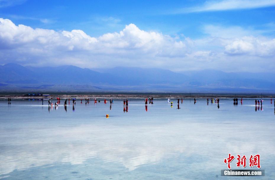 صور جوية لمرآة السماء الصينية - بحيرة تشاكا