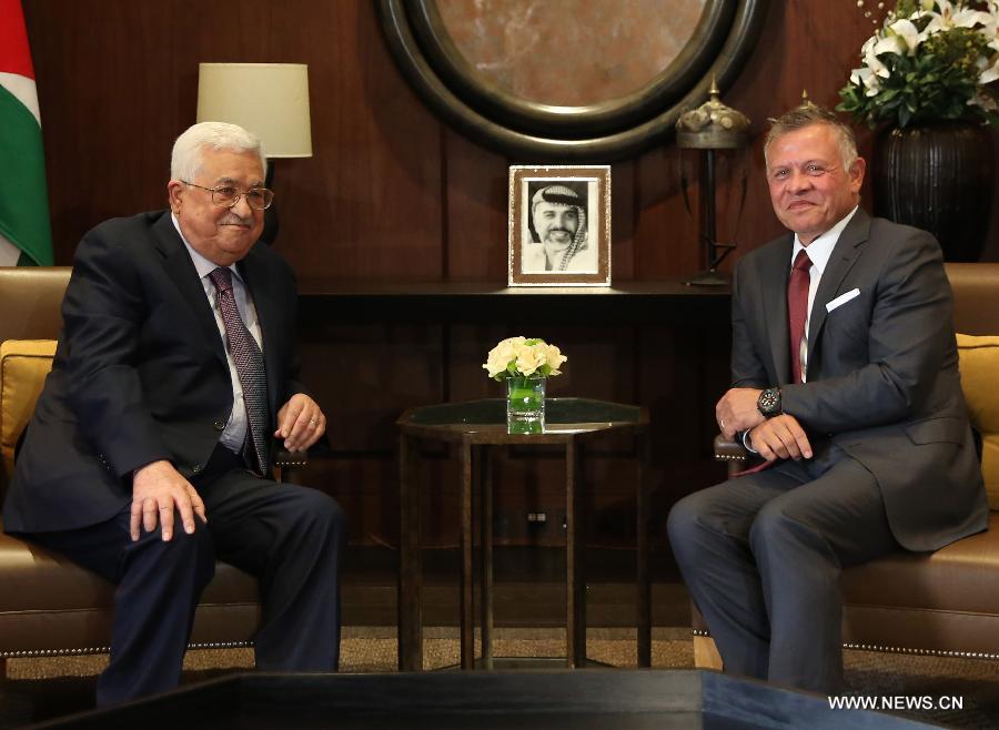 العاهل الأردني يجتمع مع الرئيس الفلسطيني في عمان