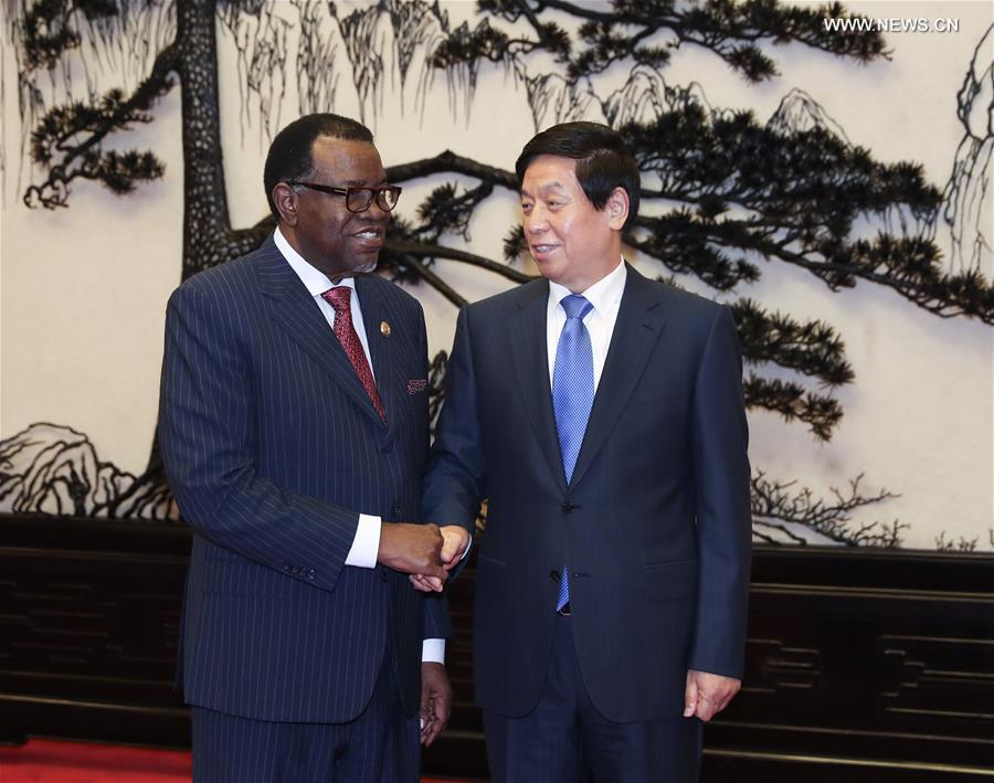 كبير المشرعين الصينيين يلتقي رئيس ناميبيا