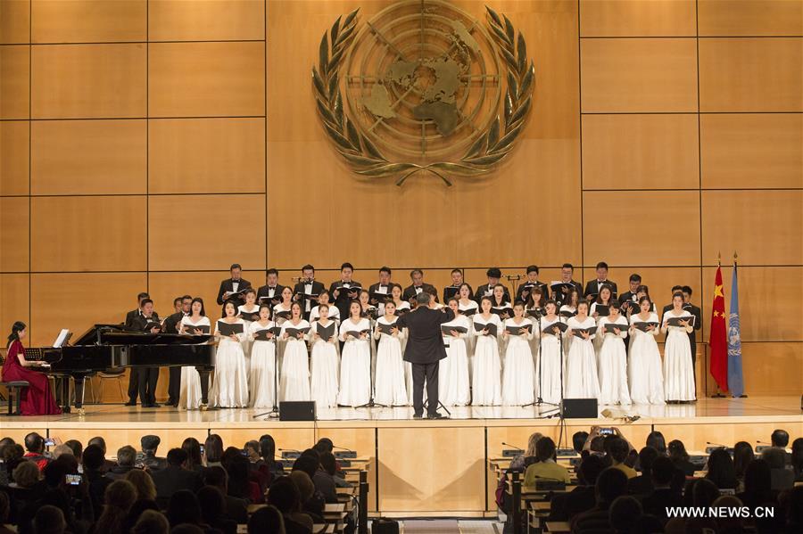 أمسية غنائية بمشاركة فنانيين صينين وأوروبيين على مسرح الأمم المتحدة في جنيف