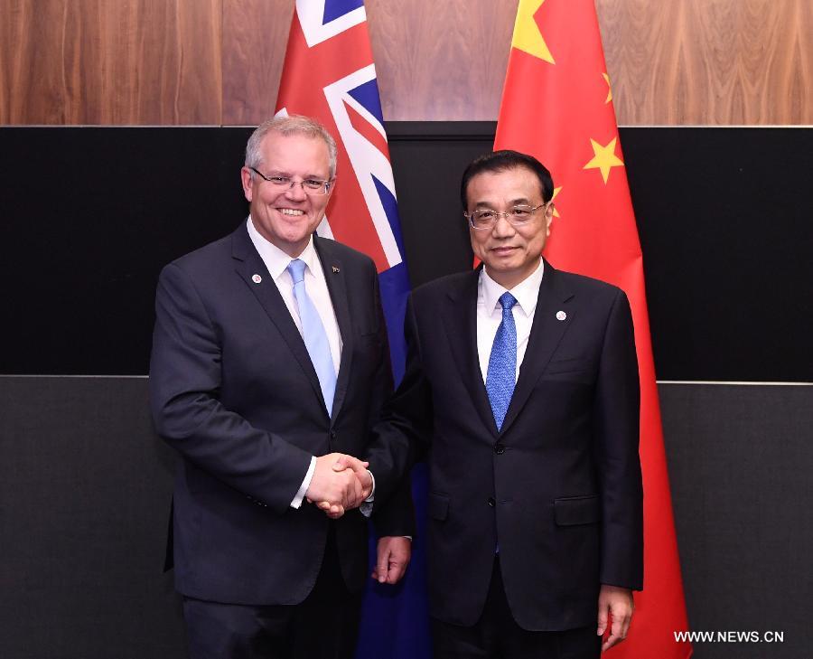 رئيس مجلس الدولة الصيني: المصالح المشتركة بين الصين وأستراليا تفوق الخلافات